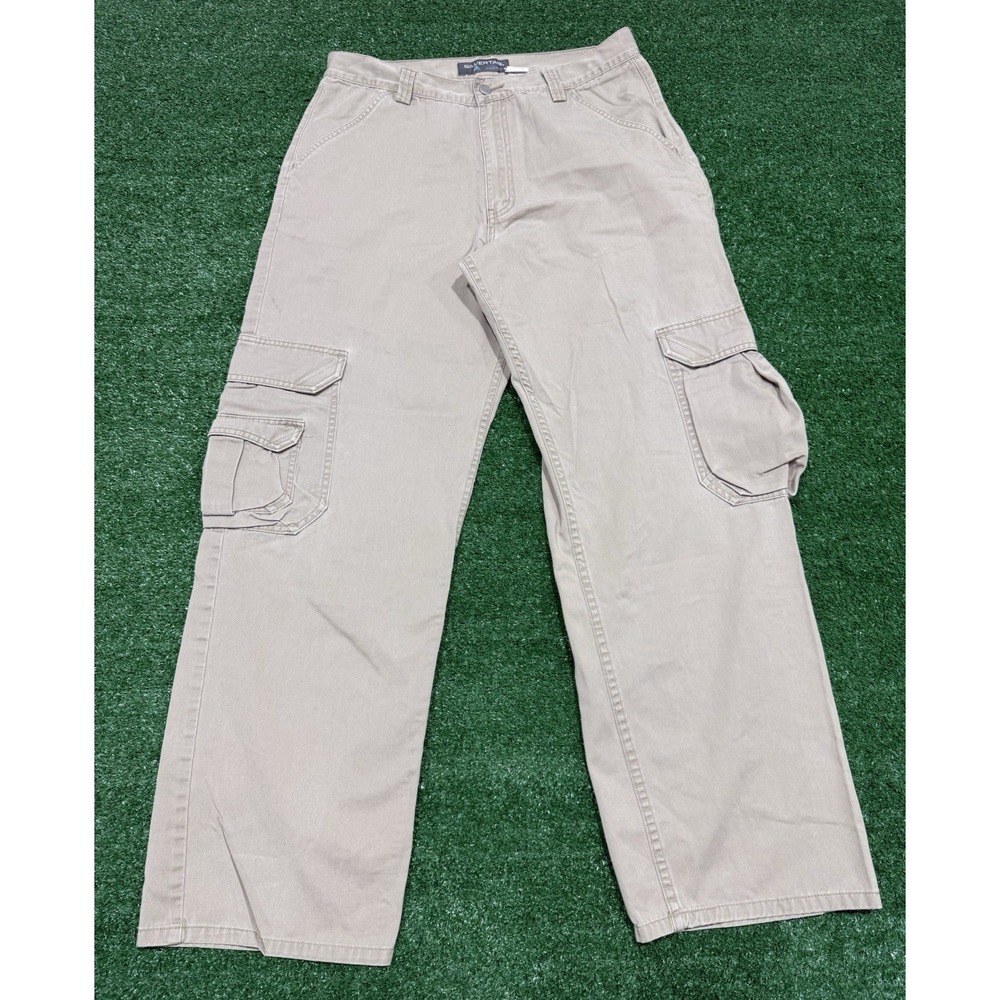 Vintage Levis Silver Tab Cargo Khaki Pants Mens Size 34x31* Beige Chino 1990s